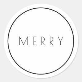 Minimale witwasbokjes aan de grens ronde sticker