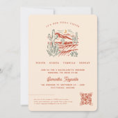 Minimale woestijn | Bachelorette Weekend Kaart (Voorkant)