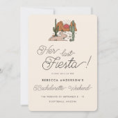 Minimale woestijn Fiesta vrijgezellenweekend Kaart (Voorkant)