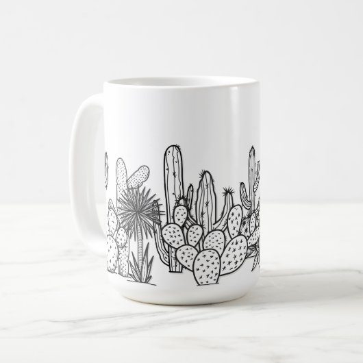 Minimale Woestijn — Koffiemok (Voorkant links)