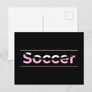 Minimale Word Art van voetballer - Arch Briefkaart