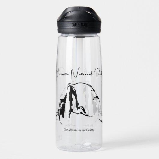 Minimale Yosemite National Park 25oz waterfles (Achterkant)