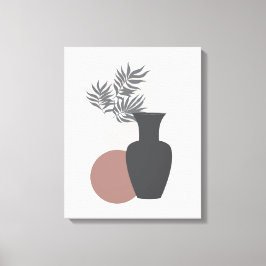 Minimale zachte grays en Pinks Canvas Wall Art