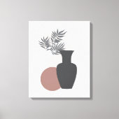 Minimale zachte grays en Pinks Canvas Wall Art Afdruk (Voorkant)