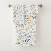 Minimale Zachte Kleurrijke Tuin Wildbloemenkwekeri Bad Handdoek (Insitu)