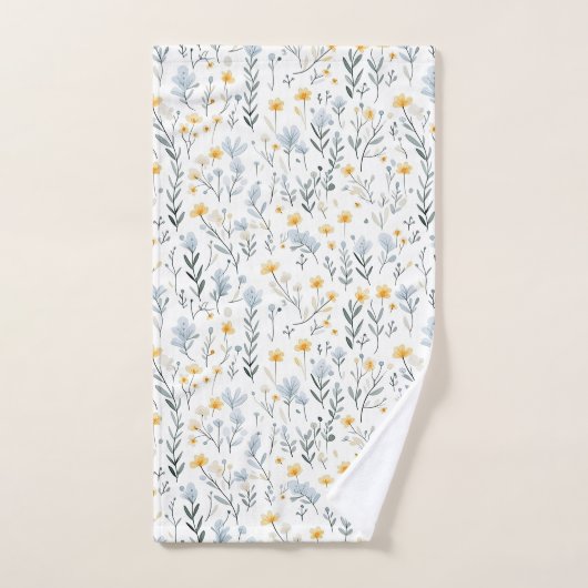 Minimale Zachte Kleurrijke Tuin Wildbloemenkwekeri Bad Handdoek (Handdoek)