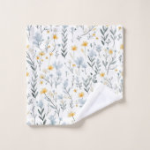Minimale Zachte Kleurrijke Tuin Wildbloemenkwekeri Bad Handdoek (Wasdoekje)