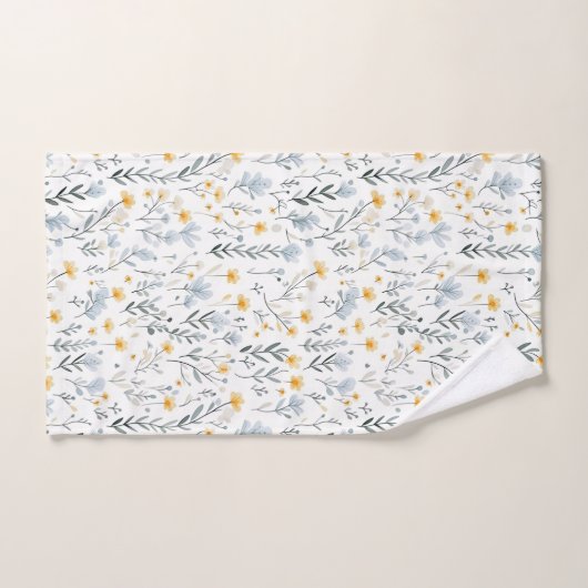 Minimale Zachte Kleurrijke Tuin Wildbloemenkwekeri Bad Handdoek (Handdoek)