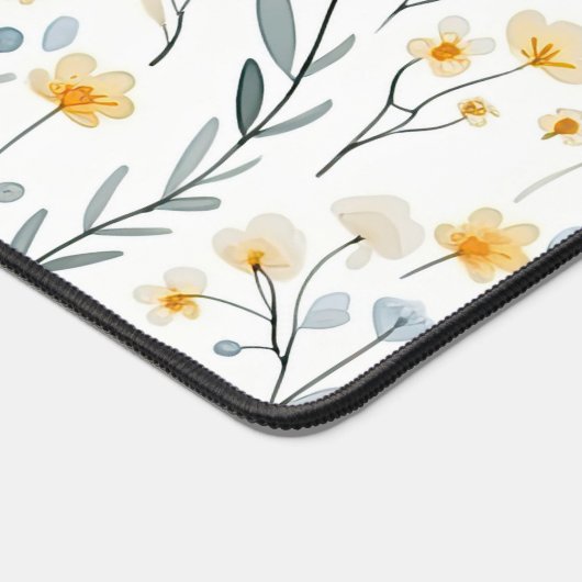 Minimale Zachte Kleurrijke Tuin Wildbloemenkwekeri Bureaumat (Hoek)