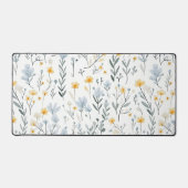 Minimale Zachte Kleurrijke Tuin Wildbloemenkwekeri Bureaumat (Voorkant)