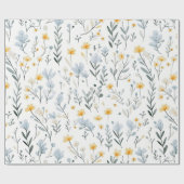 Minimale Zachte Kleurrijke Tuin Wildbloemenkwekeri Cadeaupapier (Vlak)