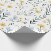 Minimale Zachte Kleurrijke Tuin Wildbloemenkwekeri Cadeaupapier (Hoek)