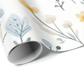 Minimale Zachte Kleurrijke Tuin Wildbloemenkwekeri Cadeaupapier (Rol Hoek)