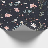 Minimale Zachte Kleurrijke Tuin Wildbloemenkwekeri Cadeaupapier (Hoek)