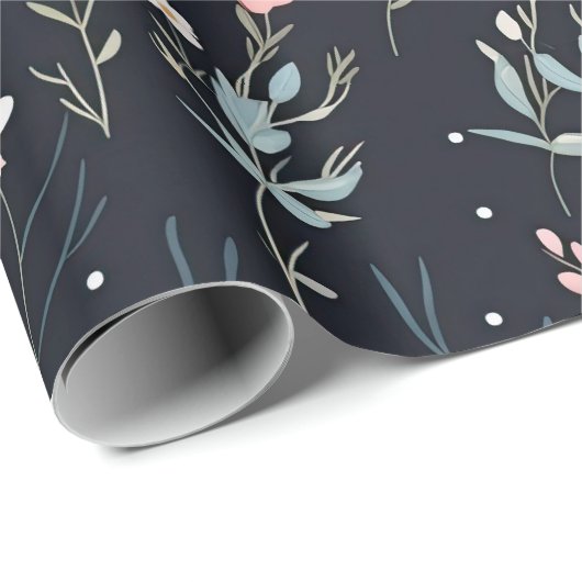 Minimale Zachte Kleurrijke Tuin Wildbloemenkwekeri Cadeaupapier (Rol Hoek)