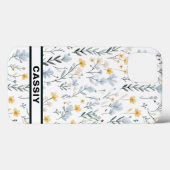 Minimale Zachte Kleurrijke Tuin Wildbloemenkwekeri Case-Mate iPhone Case (Achterkant (horizontaal))