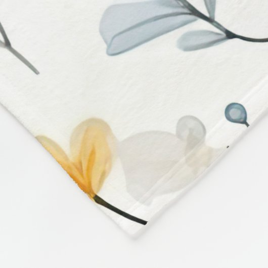 Minimale Zachte Kleurrijke Tuin Wildbloemenkwekeri Fleece Deken (Hoek)