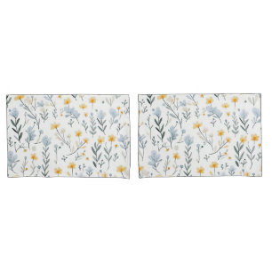 Minimale Zachte Kleurrijke Tuin Wildbloemenkwekeri Kussensloop