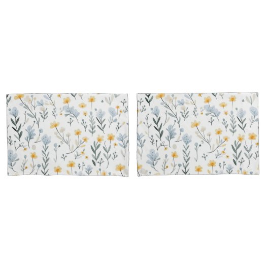 Minimale Zachte Kleurrijke Tuin Wildbloemenkwekeri Kussensloop (Voorkant-Set)