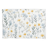 Minimale Zachte Kleurrijke Tuin Wildbloemenkwekeri Kussensloop (Voorkant-Links)