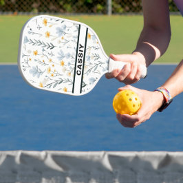 Minimale Zachte Kleurrijke Tuin Wildbloemenkwekeri Pickleball Paddle