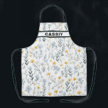 Minimale Zachte Kleurrijke Tuin Wildbloemenkwekeri Schort<br><div class="desc">Minimale Zachte Kleurrijke Tuin Wildbloemen Kwekerij Kamer Groen Geel Gebied Tapijt</div>