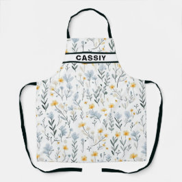 Minimale Zachte Kleurrijke Tuin Wildbloemenkwekeri Schort