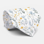 Minimale Zachte Kleurrijke Tuin Wildbloemenkwekeri Stropdas (Opgerold)