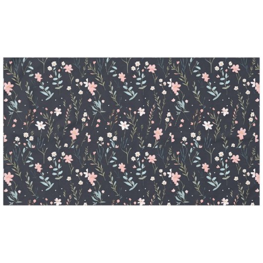 Minimale Zachte Kleurrijke Tuin Wildbloemenkwekeri Tafelkleed (Voorkant (Horizontaal))