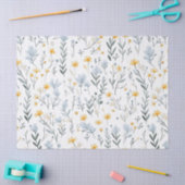 Minimale Zachte Kleurrijke Tuin Wildbloemenkwekeri Tissuepapier (Craft)