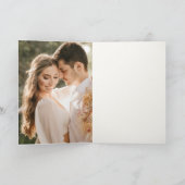 Minimale Zachte Pastel Blush Dusky Roze Bruiloft Bedankkaart (Binnen)