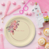 Minimale Zachte PEACH-Borden Papieren Bordje (Feest)