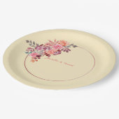 Minimale Zachte PEACH-Borden Papieren Bordje (Gekanteld)