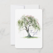 Minimale zachte wilgenboom uit het Regency-tijdper Bedankkaart (Voorkant)