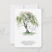 Minimale zachte wilgenboom uit het Regency-tijdper Bedankkaart (Voorkant)