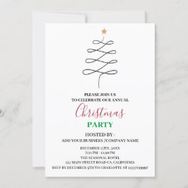 Minimale zakelijke kerstfeestdag kaart