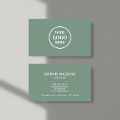 Minimale zakelijke Logo Circle Professional Groen Visitekaartje