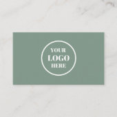 Minimale zakelijke Logo Circle Professional Groen Visitekaartje (Voorkant)