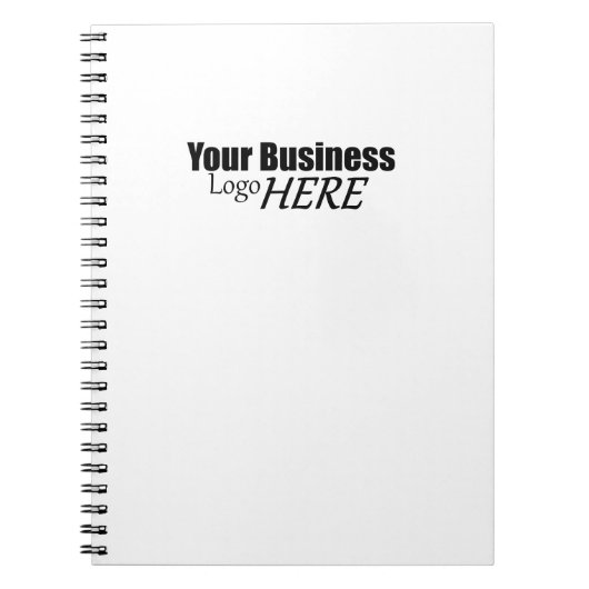 Minimale zakelijke Logo hier-laptop Notitieboek (Voorkant)