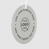 Minimale zakelijke Logo voor professionele kerst Ornament (voorkant)