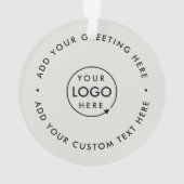 Minimale zakelijke Logo voor professionele kerst Ornament (achterkant)