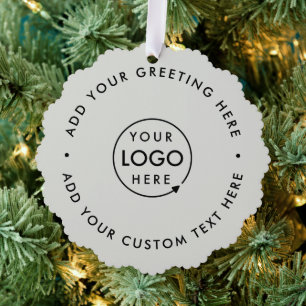 Minimale zakelijke Logo voor professionele kerst Ornament Kaart