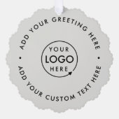 Minimale zakelijke Logo voor professionele kerst Ornament Kaart (Voorkant)