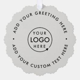 Minimale zakelijke Logo voor professionele kerst Ornament Kaart