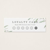 Minimale zakelijke loyaliteitskaart voor griekse l mini visitekaartjes (Voorkant)