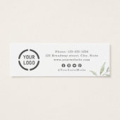 Minimale zakelijke loyaliteitskaart voor griekse l mini visitekaartjes (Achterkant)