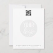 Minimale zakelijke QR-code Notitiekaartje (Voorkant)