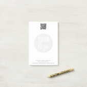 Minimale zakelijke QR-code Post-it® Notes (Op bureau)