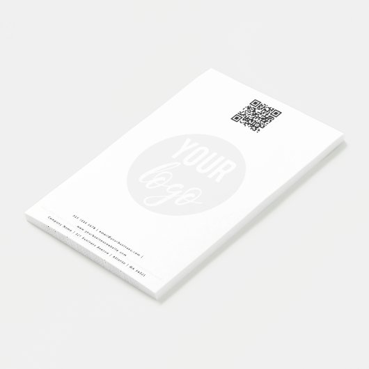 Minimale zakelijke QR-code Post-it® Notes (Schuin)