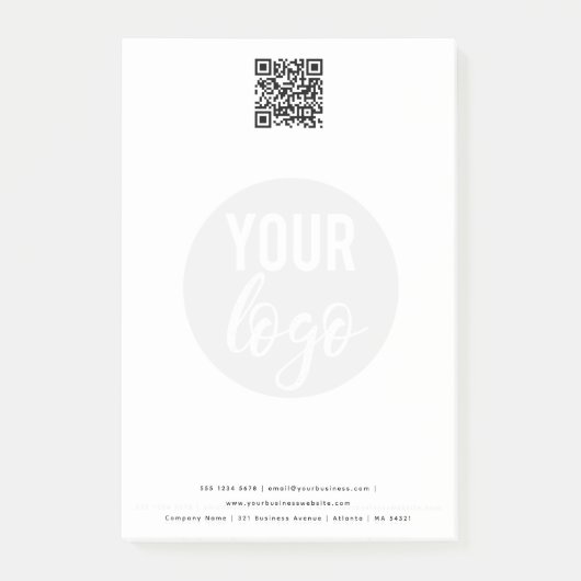 Minimale zakelijke QR-code Post-it® Notes (Voorkant)